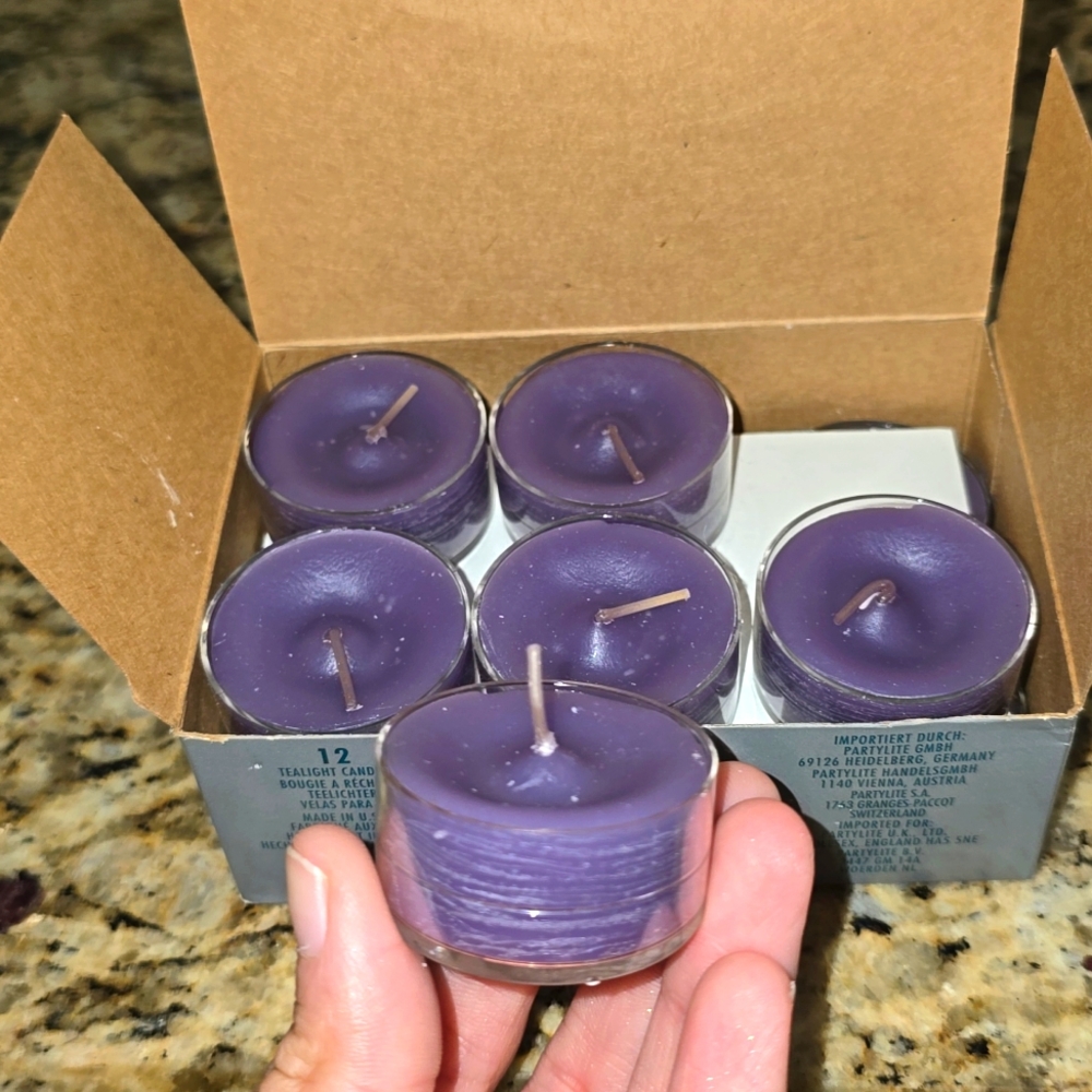 PartyLite Tealight Candles: Lavender Amethyst
